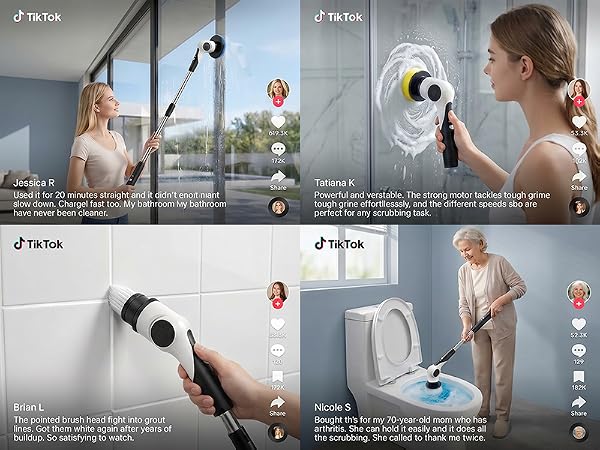 Electric spin scrubber