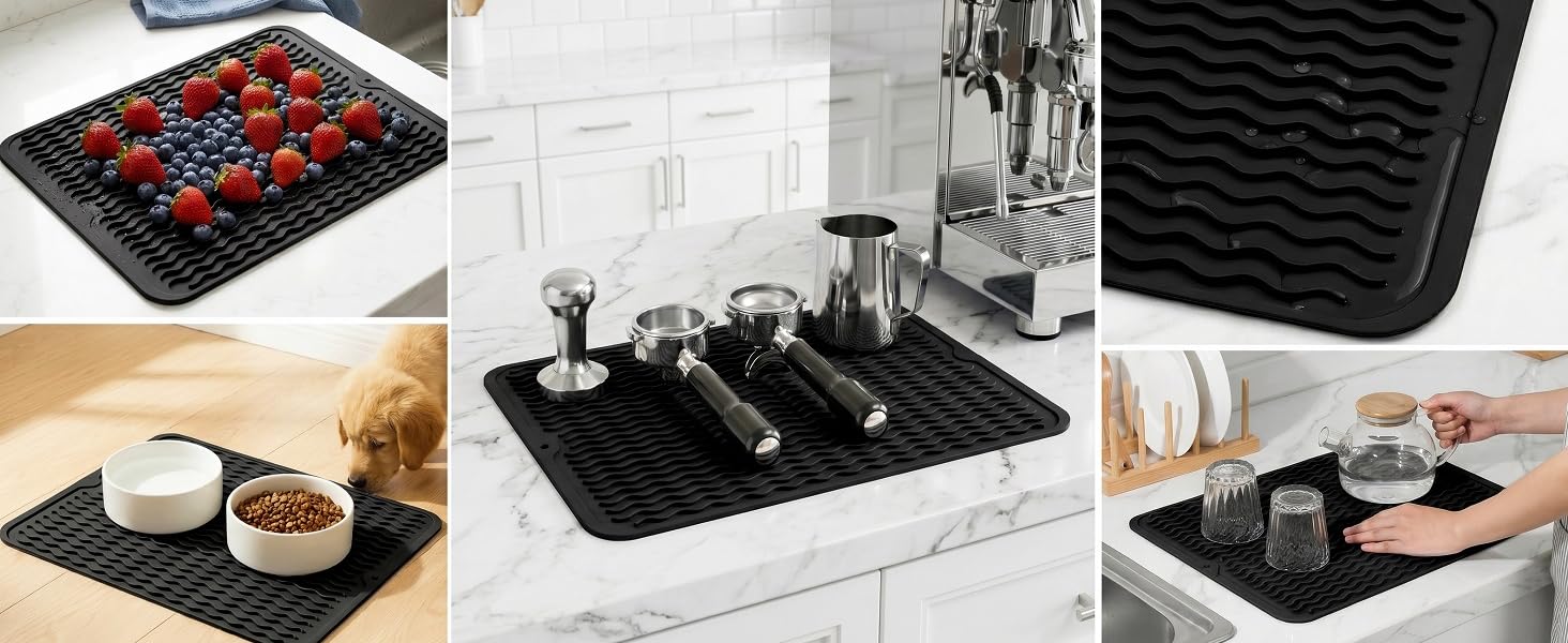 MicoYang Silicone Dish Drying Mat for Multiple Usage