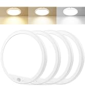 OSIDEN 4 Pack Rechargeable Motion Sensor Ceiling Light with Remote Wireless Magnetic Stick on Clo...