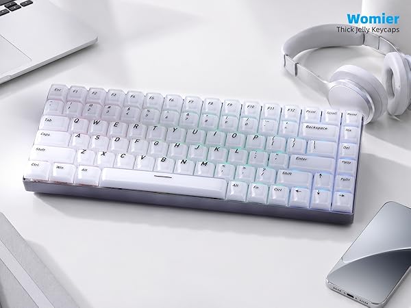 Shine Through Keycaps for Mechanical Keyboards