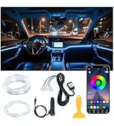 Ligrel Car LED Lights Interior Wireless 5 in 1 RGB Ambient Lighting Kit with 236