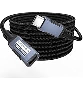 CLAVOOP USB C Extension Cable 6ft, 20Gbps/240W/4K@60Hz USBC Extender Male to Female USB 3.2 Type ...