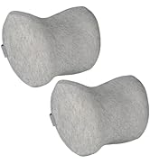 RaoRanDang Car Neck Pillow, 2pcs Memory Foam Ergonomic Neck Pillow and Seat Headrest for Driving ...