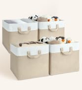 GRANNY SAYS 11x11Storage Cubes, Cube Storage Bins with Metal Frame, Foldable Cube Storage Organiz...