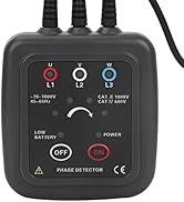 AC 70-1000V Non Contact Phase Sequence Detector Tester Rotation Monitor Magnetic Base Phase Meter...