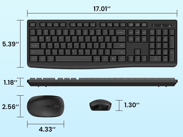 wireless keyboard mouse combo