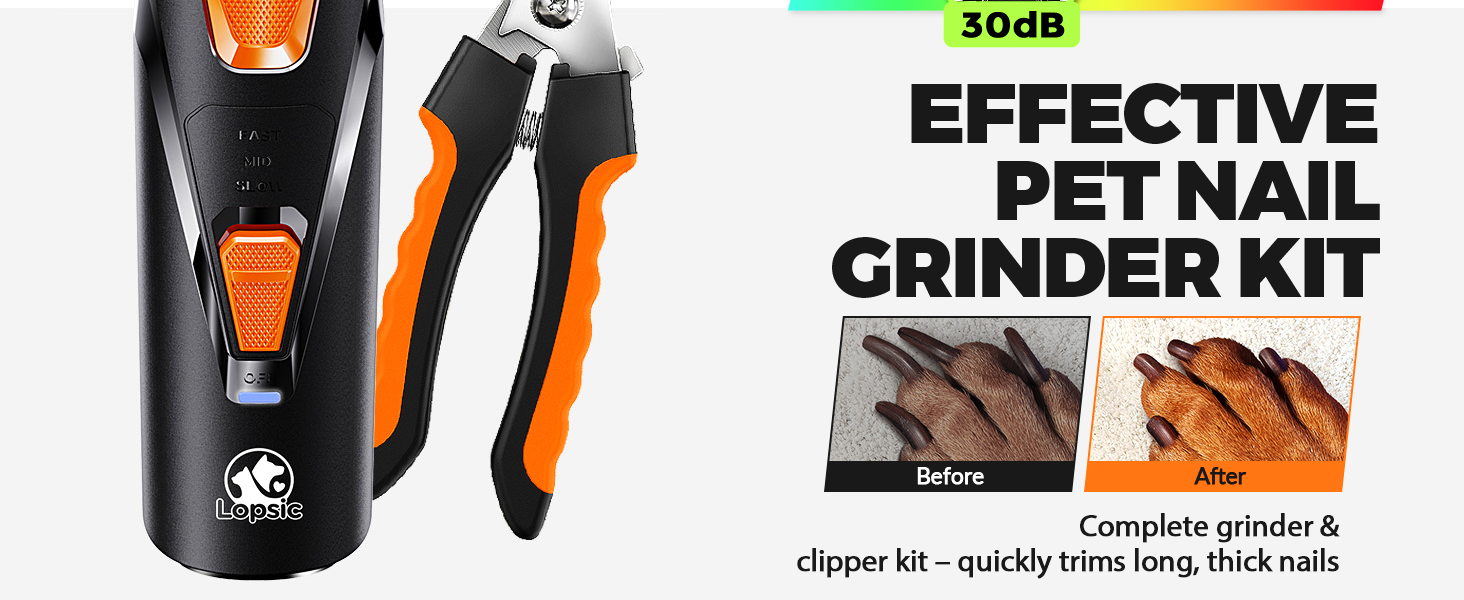 effective pet nail grinder kit