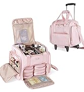 makeup train case with wheels