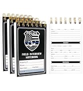 Police Field Interview Notebook, Public Safety Police Report Notepad for Accidents &amp; Incident Rep...