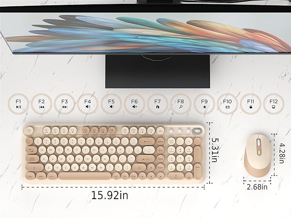 Wireless Keyboard and Mouse Combo