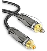 VANAUX Optical Audio Cable, Digital Optic Cord for Soundbar[Cotton Braided,Metal Case,Gold-Plated...
