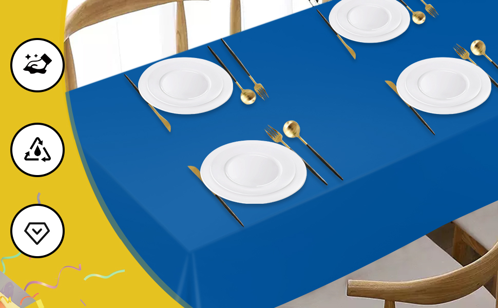 disposable plastic table cloth
