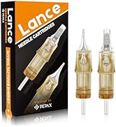 PEPAX Lance Tattoo Needles Cartridge 1003RLL - 20Pcs Tattoo Cartridge Needles #10 Standard 3 Roun...