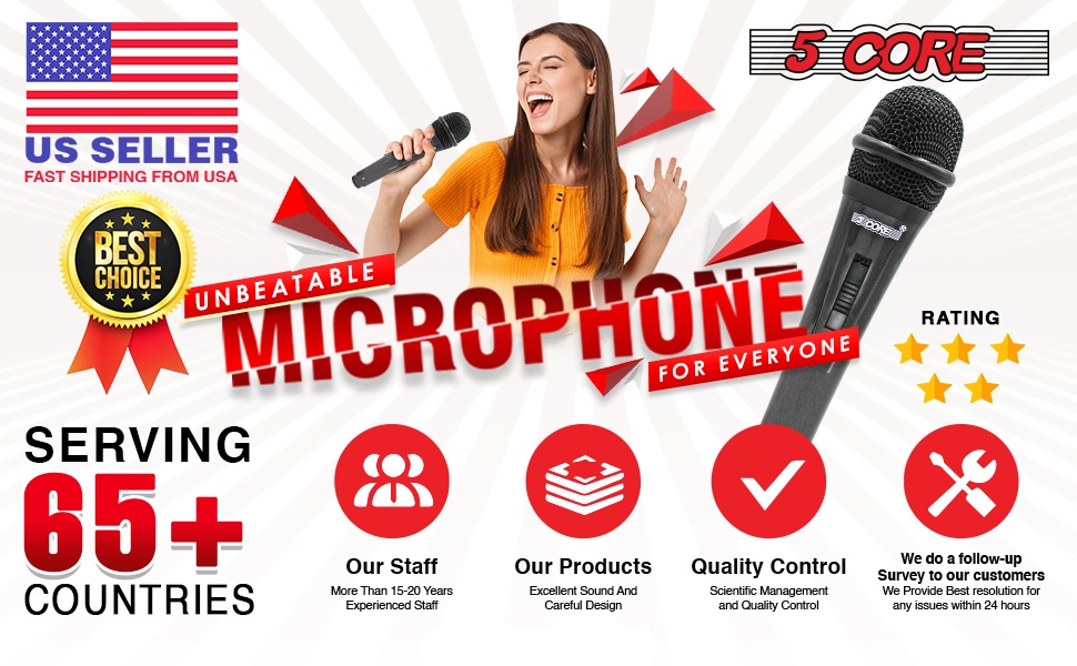 microphone for singing, wired microphone, dynamic microphone, mic, singing microphone