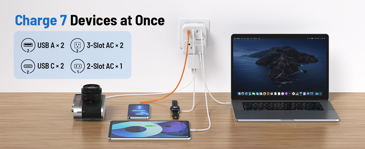 2000W European Travel Plug Adapter