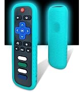 Protective Cover for Roku Remote - Environmentally Friendly Silicone Material, Drop-Proof, Dust-P...