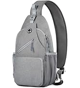Javolto Crossbody Bags Sling Backpack,Multipurpose Cross body Shoulder Bag for Men and Women Ches...