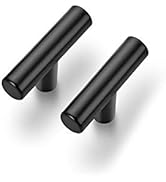 Cabinet Pulls Matte Black Stainless Steel Kitchen Cupboard Handles Cabinet Handles 2”Length, 30-Pack