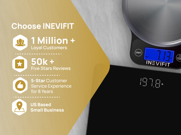 INEVIFIT Premium Bathroom Scale - I-BS002 - Premium A+ - Mobile