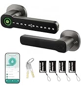 Leydebong Smart Door Lock with Fingerprint, IC Card and Keypad - 5-in-1 Keyless Entry Electronic ...