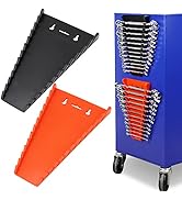 HORUSDY Magnetic Wrench Organizer, 2-Pack Magnetic Wrench Holder, SAE(1/4" - 1/16") and Metric(6m...