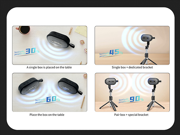 dual bluetooth speakers set