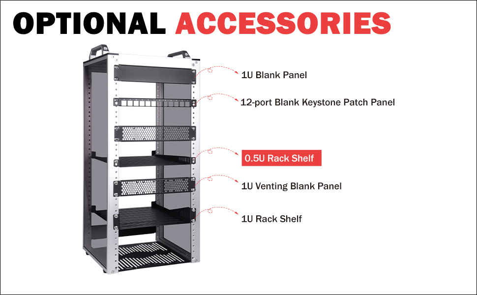 0.5U Server Rack