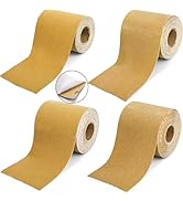 TOPZEA PSA Longboard Sandpaper Rolls Set, 80/120/220/320 Grit, Total 20 Yards, 2-3/4" Wide, 4 Gri...