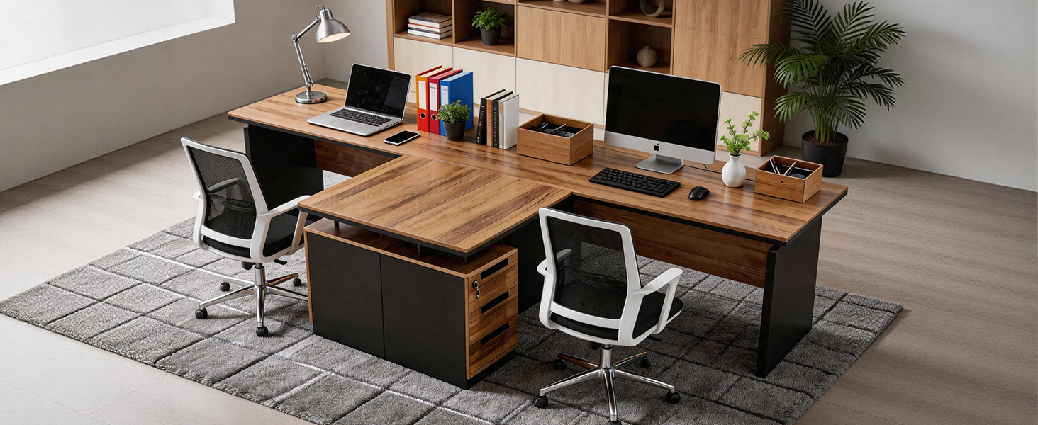 L-Shaped Executive Desk