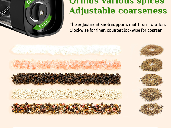 rechargeable salt and pepper grinder set