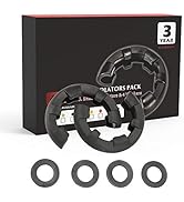 BUNKER INDUST Newest D Ring/Shackle Isolator Kit,1 Pair Black D-Ring Isolator and 4 Pcs Washers D...