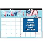 SUNEE Desk Calendar 2025-2026 17x12, 18 Months, JUL. 2025 - DEC. 2026, Academic Calendar 2025-202...