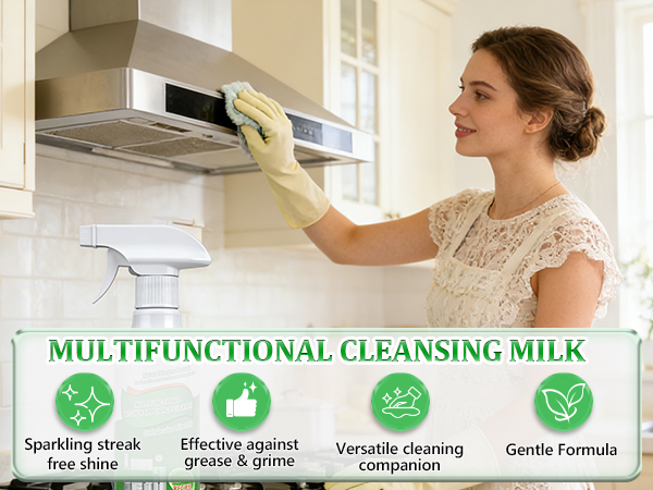 clean up kitchen oil stains