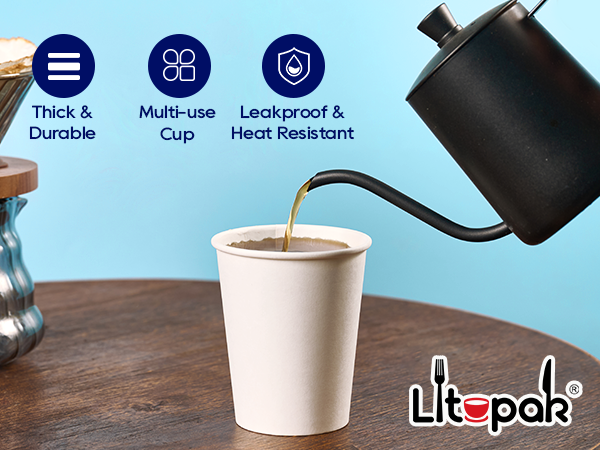 LITOPAK paper cups 8oz