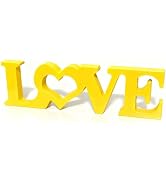 Valentines Day Decorations Love Sign Wooden Blocks V-day Gift Freestanding Love Letter Table Top ...