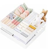 Criusia Drawer Organizer Clothes, 10 Pack Dresser Organizer for Baby Clothes, Underwear, Sock- Fo...