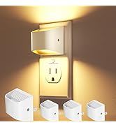 VOLISUN Night Lights Plug into Wall, 4 Pack Up and Down LED Night Light with Dusk to Dawn Light S...