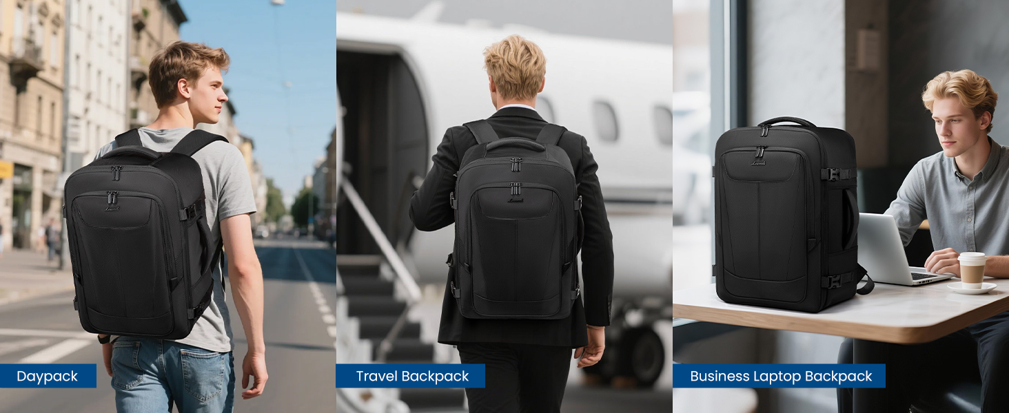mens travel backpack for weekender/air/business trip