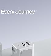 European Travel Plug Adapter, TESSAN International Power Plug with 2 USB Ports, Type C Outlet Ada...