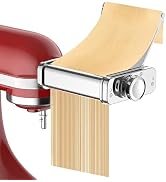 3-in-1 Pasta Attachment for KitchenAid Stand Mixer - Stainless Steel Pasta Maker with Roller, Spa...