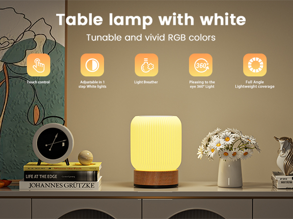 wireless bedside light multifunctional mood lamp modern home decor lighting