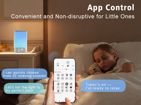 sound machine with light baby white noise machine sound machine for kids girls room decor