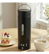 Rzlinn Portable Electric Kettle (110V), Travel Tea Kettle, 316 Stainless Steel Premium Liner, 4-s...