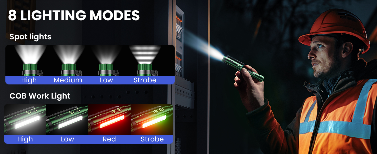 8 LIGHTING MODES