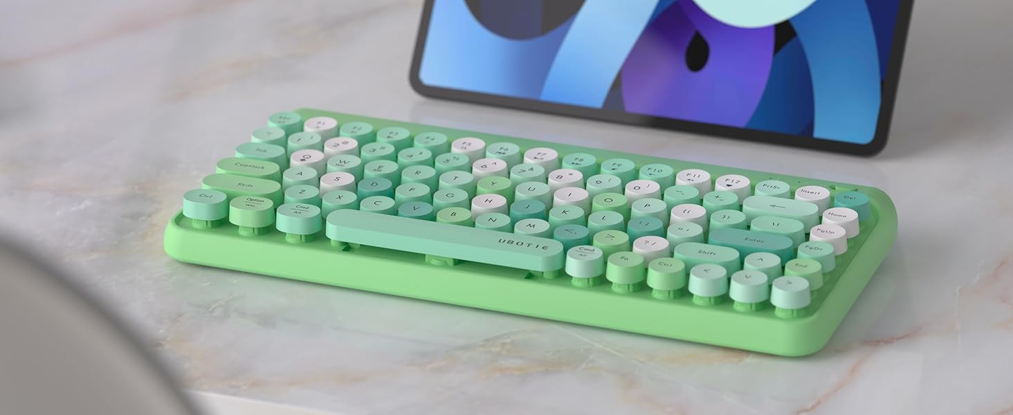 bluetooth wireless keyboard pink