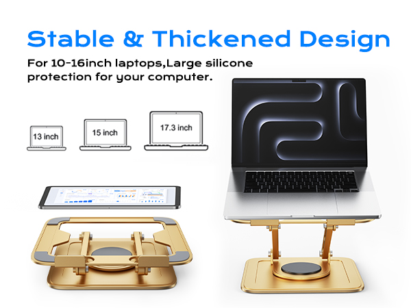Adjustable lapotop stand,laptop stand for desk,laptop riser for desk,rotating 360 laptop stand