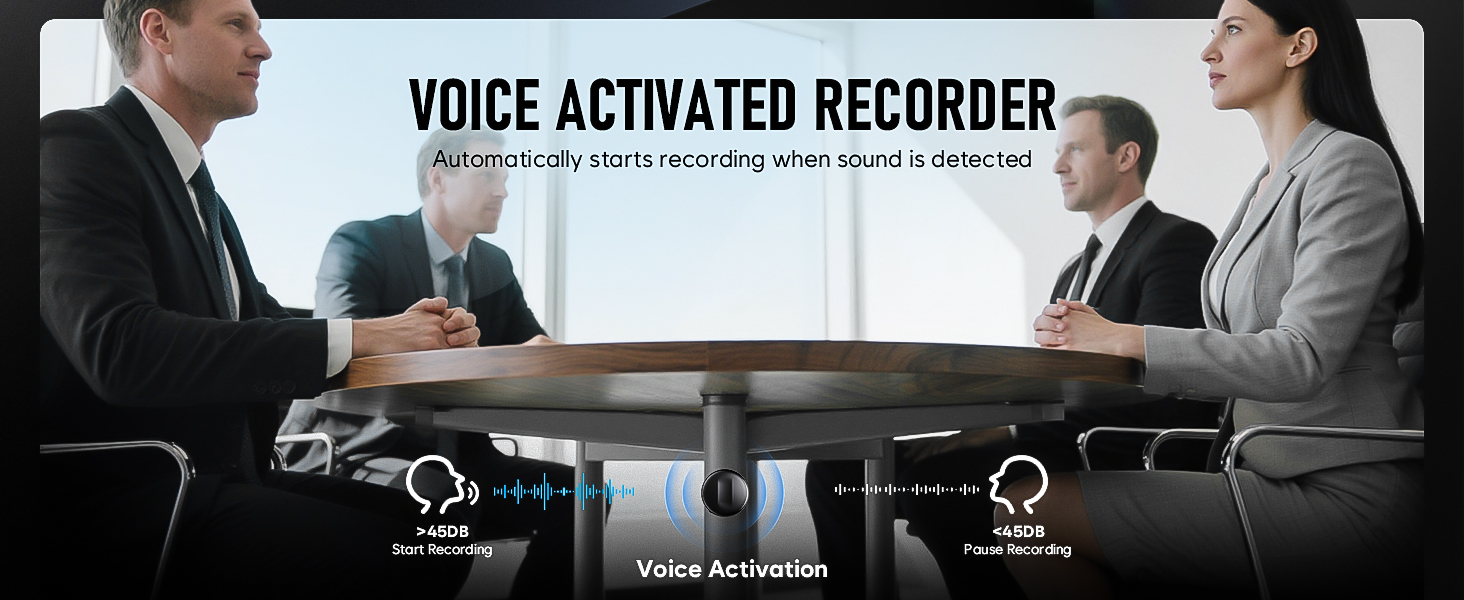 Portable Dictaphone Digital Voice Recorder with Playback