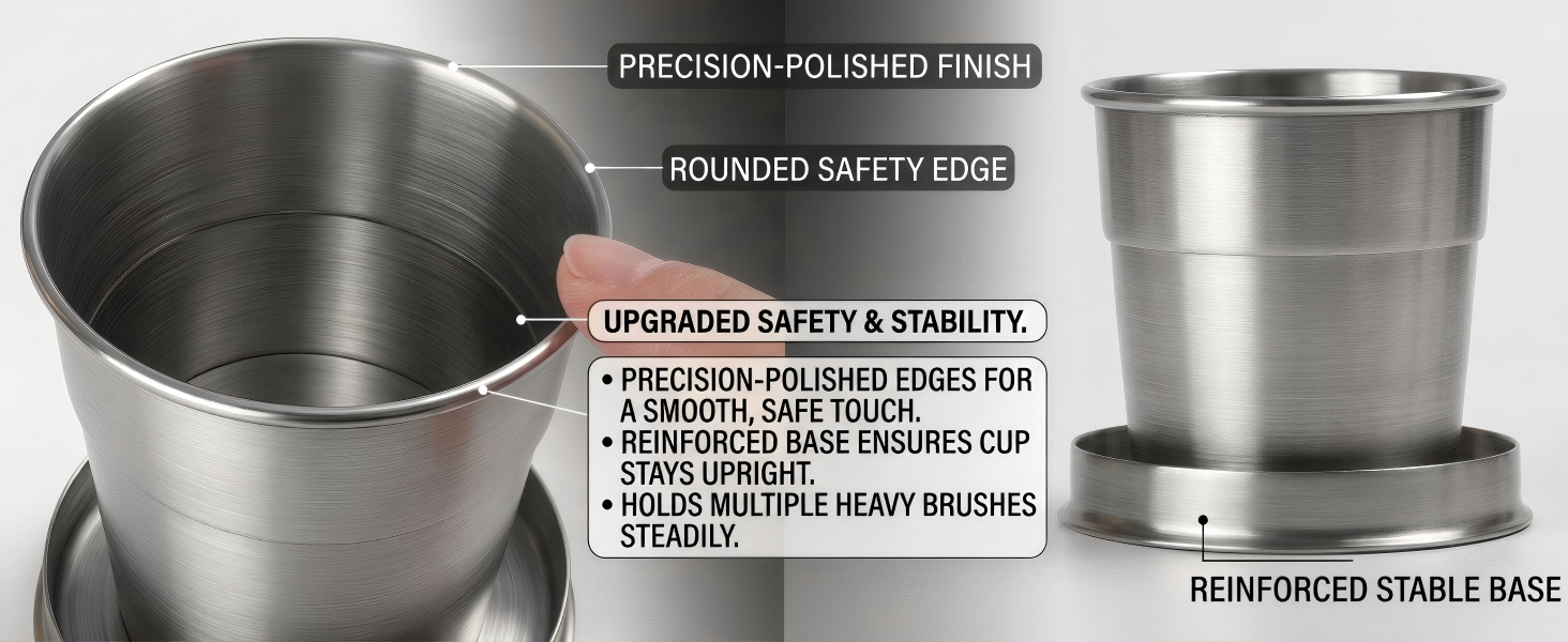 Stainless Steel Collapsible Paint Brush Washer