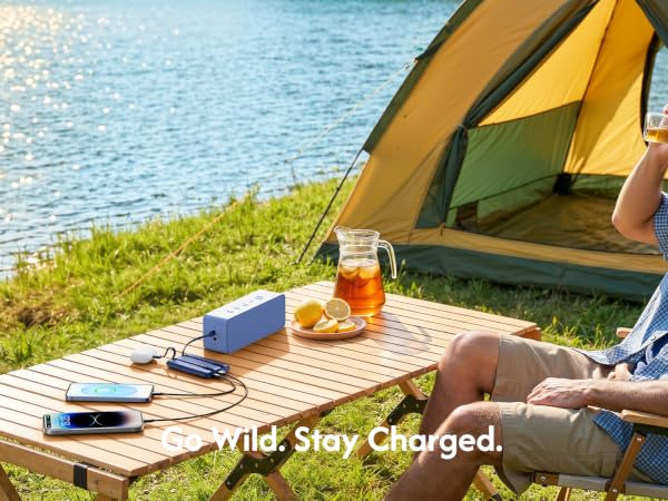 A great gift for campers! This portable phone charger reliably powers your phone and essential gear