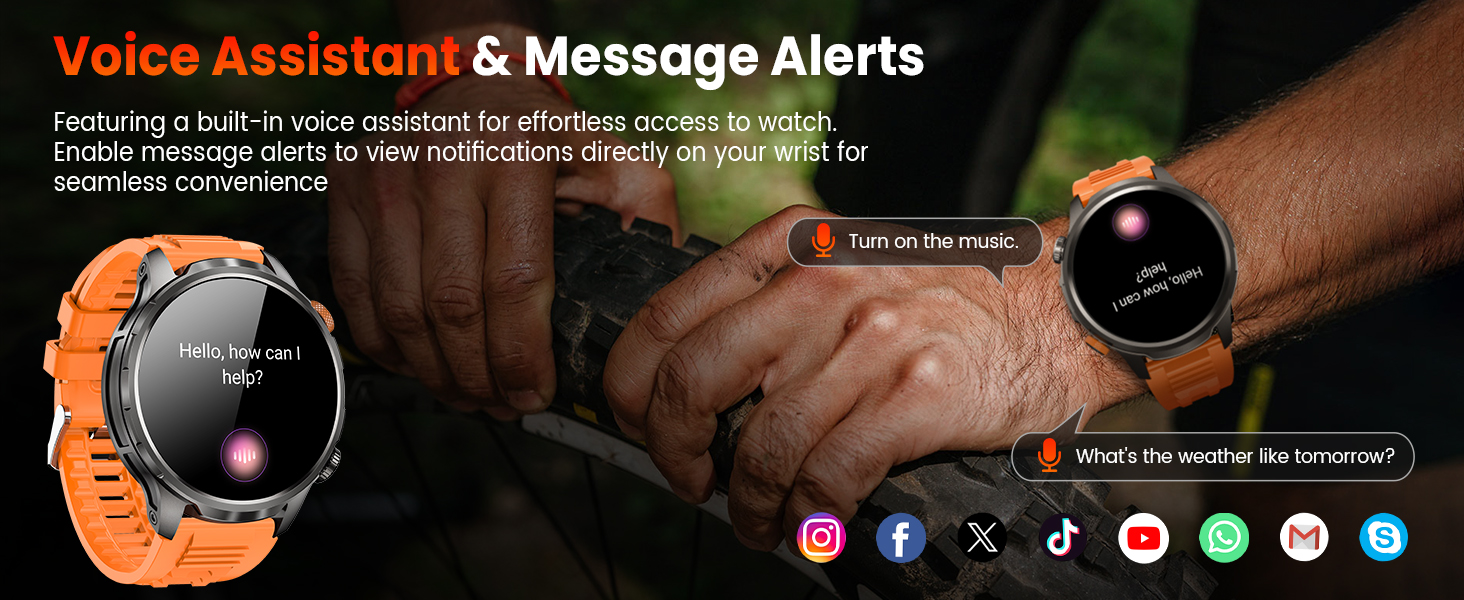 Military Smart Watches for Men Fitness Tracker Watch